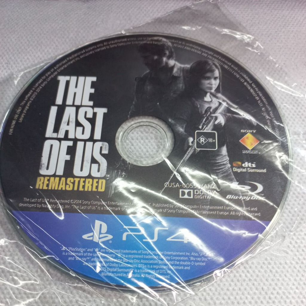 bd The Last Of Us Remastered ps4