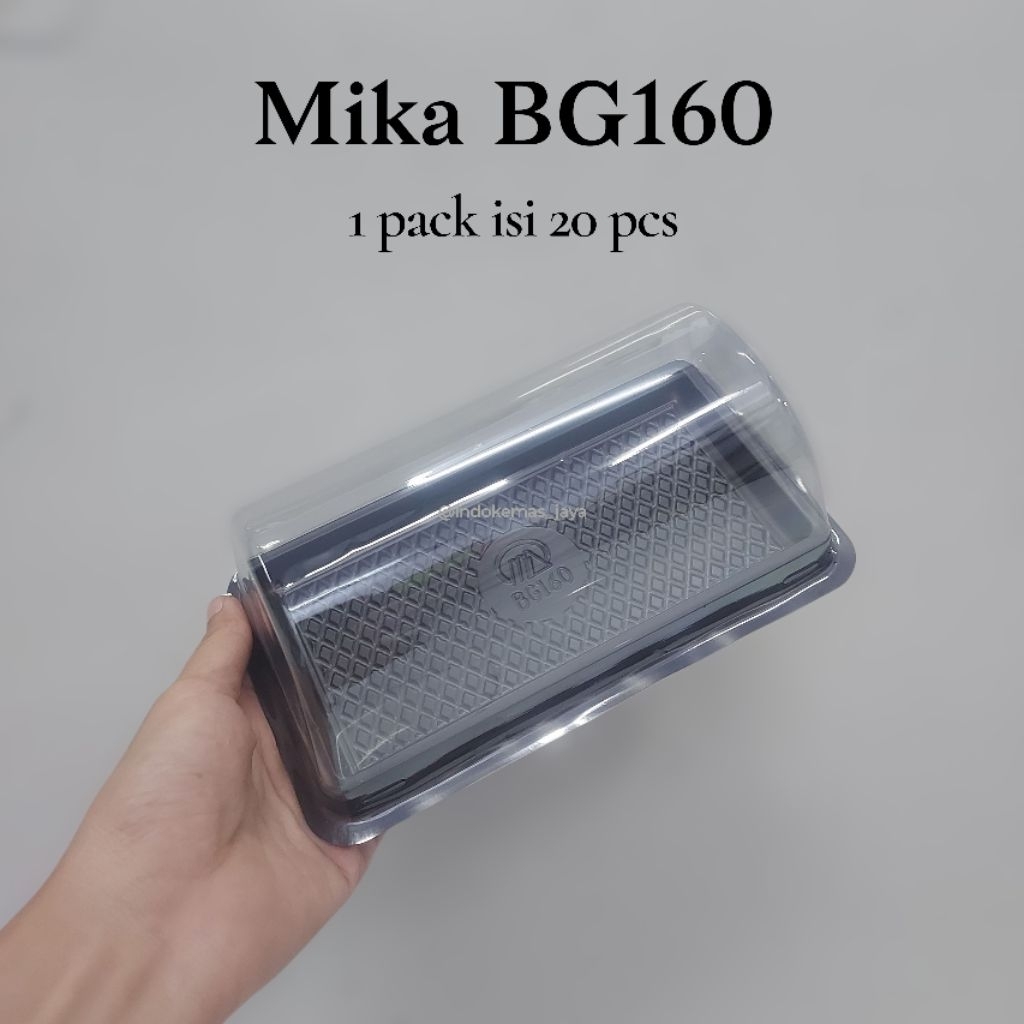 Mika BG160/ Mika Roti Gulung Kecil/ Roll Cake/ Mika Panjang Tutup Cembung/ Mika Kue Panjang