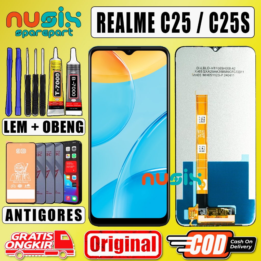 LCD TOUCHSCREEN REALME C25 / C25S ORIGINAL FULLSET