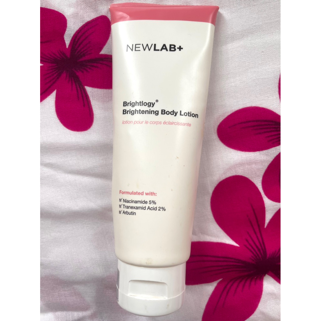 Newlab body lotion aha brightening pencerah kulit Newlab+ New Lab Brightlogy intensive brightening b