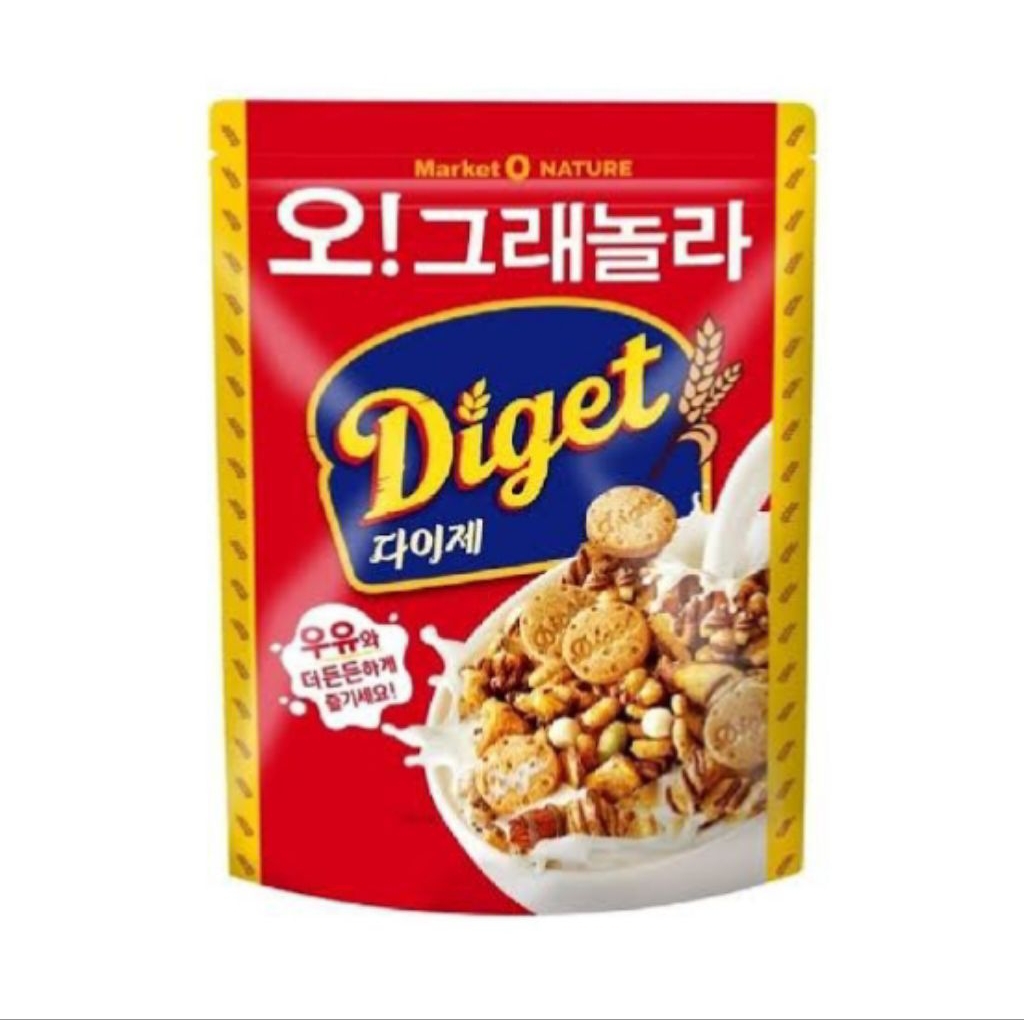(PO 🇰🇷) MARKET O CEREAL KOREA DIGET BISCUIT GRANOLA LIMITED EDITION