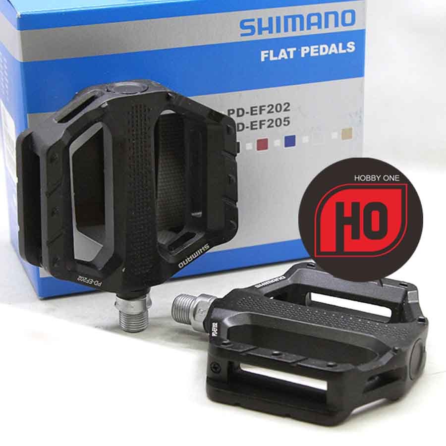 Shimano Flat Pedal PD-EF202 Black - Pedal Everyday Riding EPDEF202L