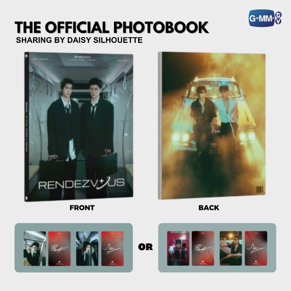 PHOTOBOOK RENDEZVOUS PONDPHUWIN OFFICIAL || SHARING PHOTOBOOK POSTER POSTCARD PHOTOCARD GMMTV || WTS
