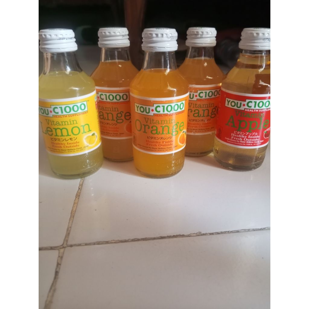 you C 1000 kemasan botol kaca