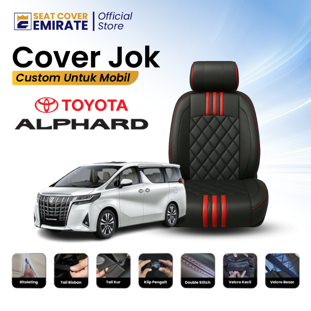 SARUNG JOK MOBIL TOYOTA ALPHARD - FULLSET DAN PER BARIS