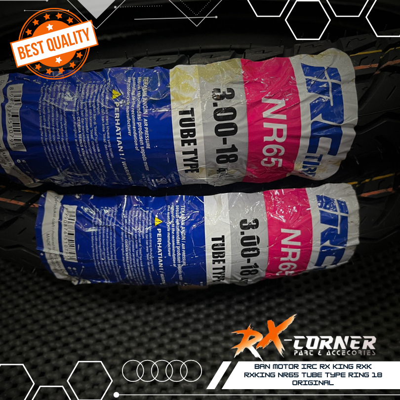 BAN MOTOR IRC RX KING RXK RXKING NR65 TUBE TYPE RING 18 ORIGINAL