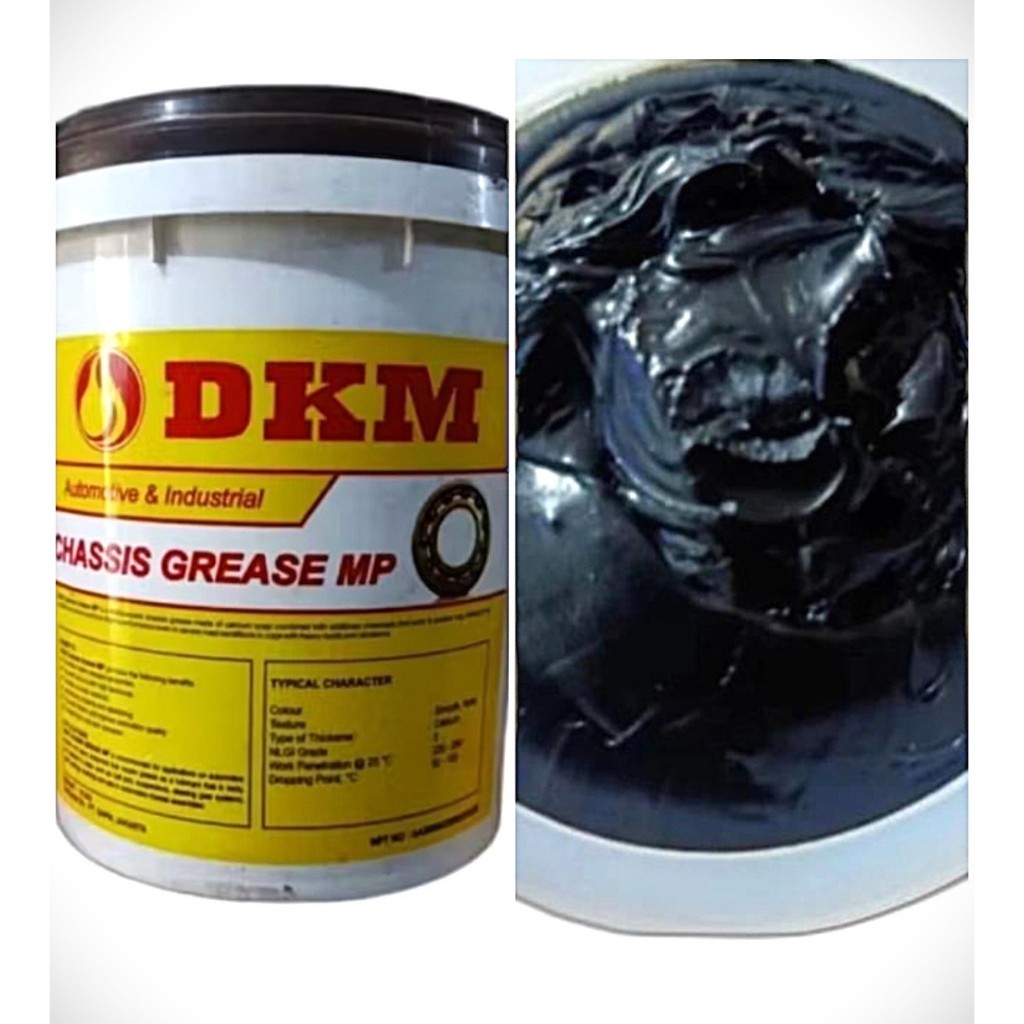 DKM TUTUP HITAM NLGI-1 Grease/Gemuk DKM/Pelumas Minyak Gemuk/GREASE Cerbi Chasis/Casis/Stempet NLGI1