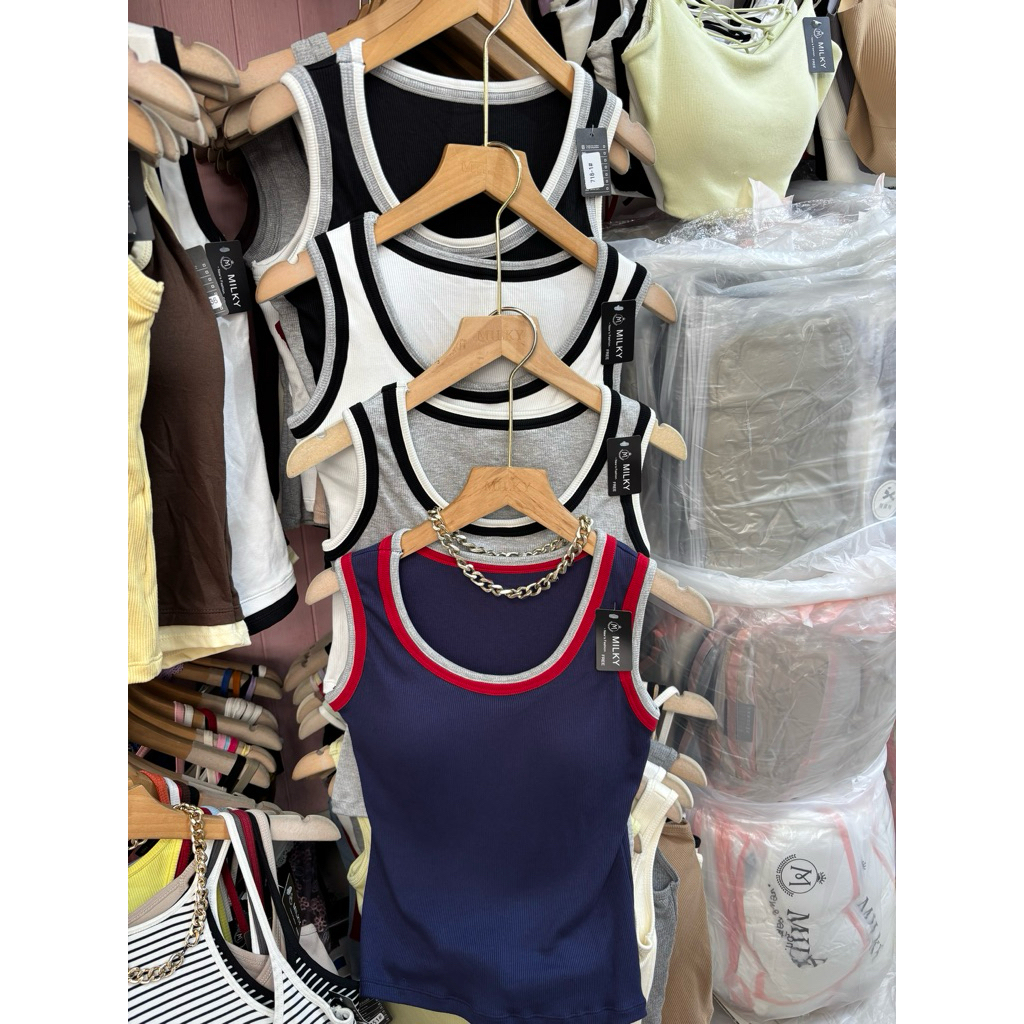 Tanktop Bra Milky BKK Tanktop with cup bra Milky BKK