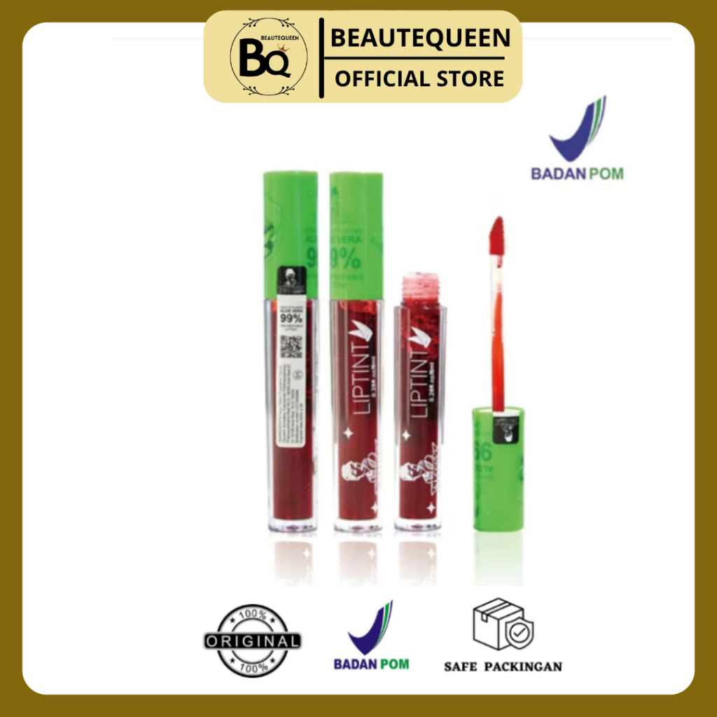 SHERBY LIPTINT - LIP tint Aloevera 99% Matte BPOM DEPKES sherbys -Mencerahkan warna bibir anda dan m