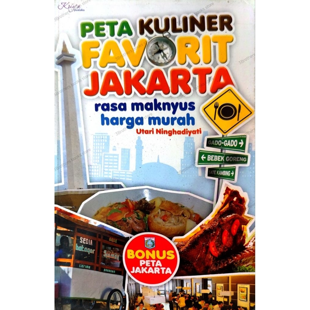 Buku Peta kuliner favorit jakarta rasanya maknyus harga murah (Preloved)