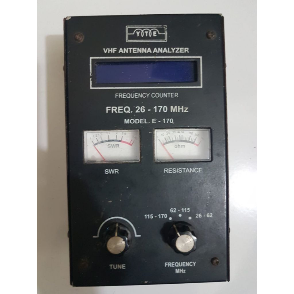 ANTENA ANALYZER VHF FREQ. 26-170Mhz YTE MODEL E-170 Kondisi Mati total.