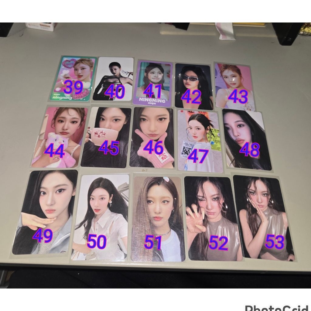 Photocard Ningning Aespa Official