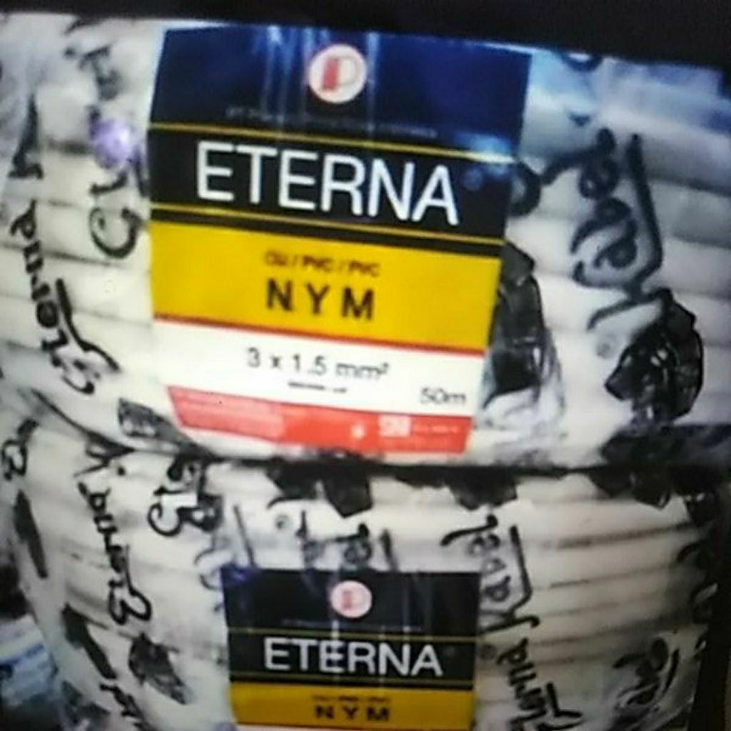 Kabel Listrik ETERNA UK. 3x1,5mm² NYM / Kawat per meter