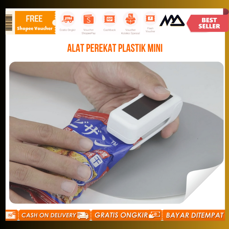 Mini Sealer Plastik / Alat Perekat Plastik Mini Hand Heat Sealer Press / Alat Pres Plastik