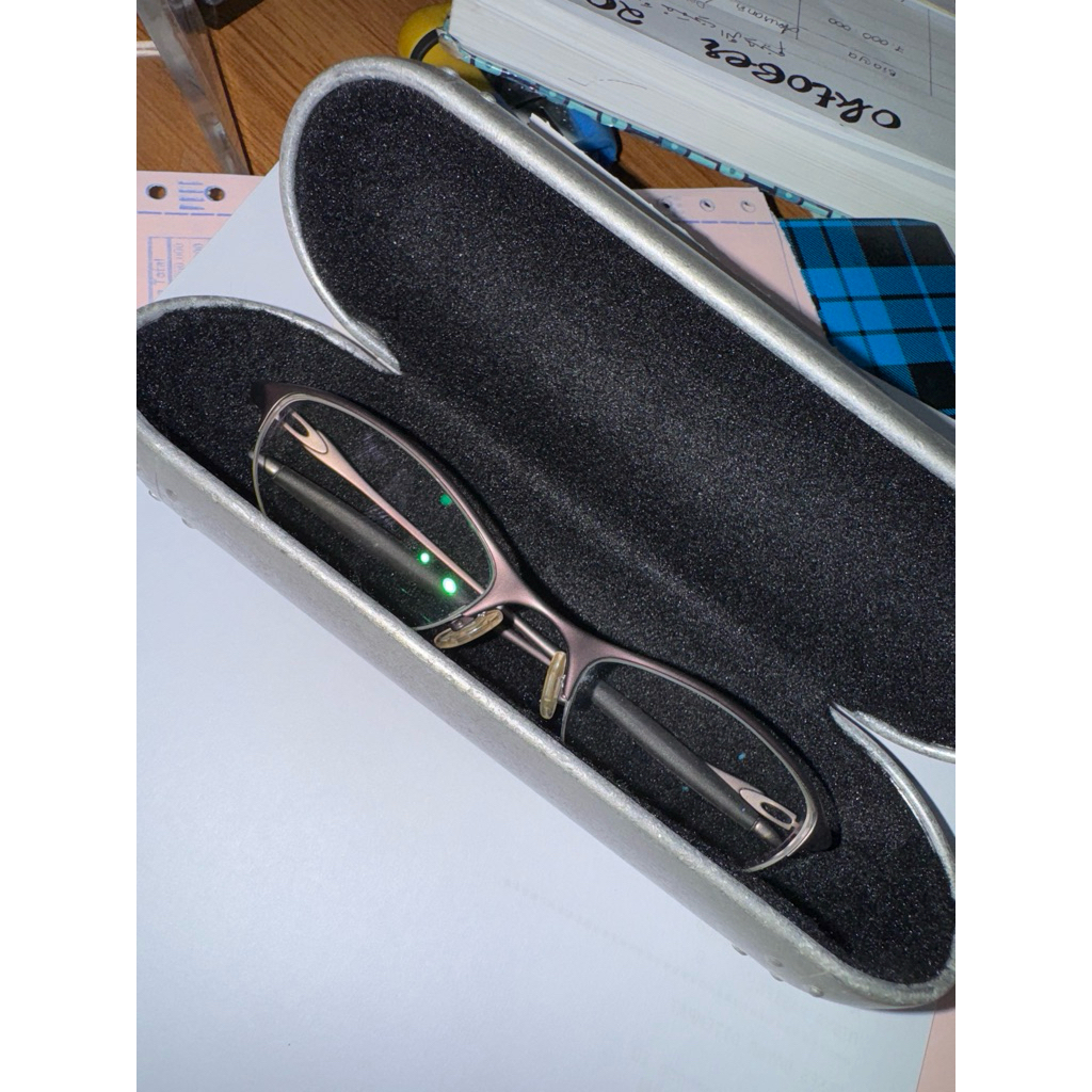 kaca mata minus 4 Optik Seis, Oakley ophth. Chain 4.0 frame TI Dark