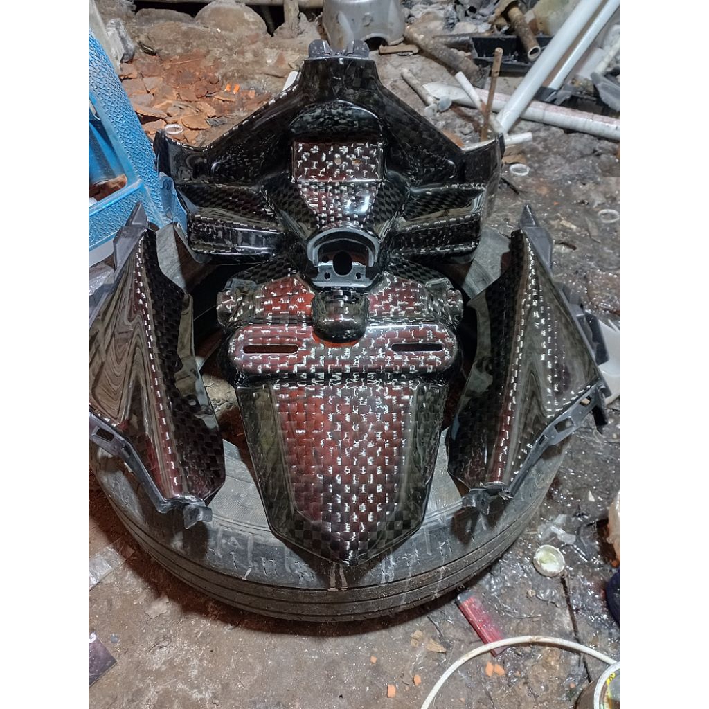 paketan spakbor belakang set xmax connected carbon kevlar bisa req motif