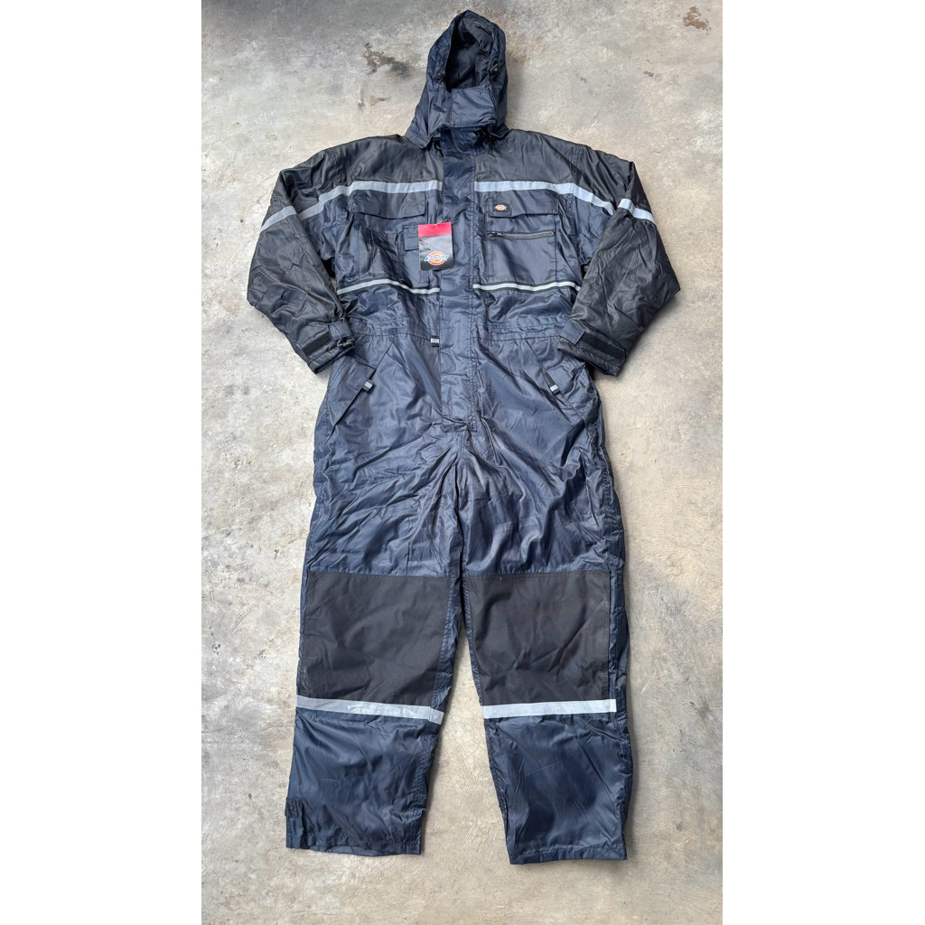 Dickies W/P Pad Coverall Navy Blue (Reflective)