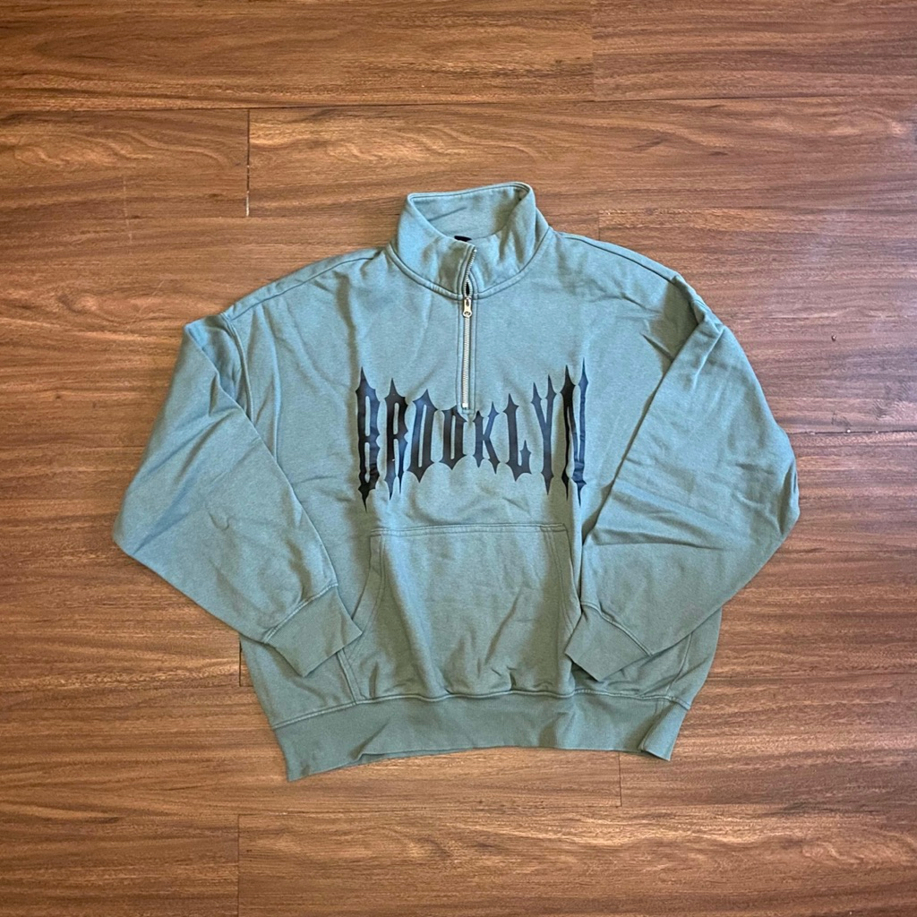 H&M Quarter Half Zip Oversize Second Preloved