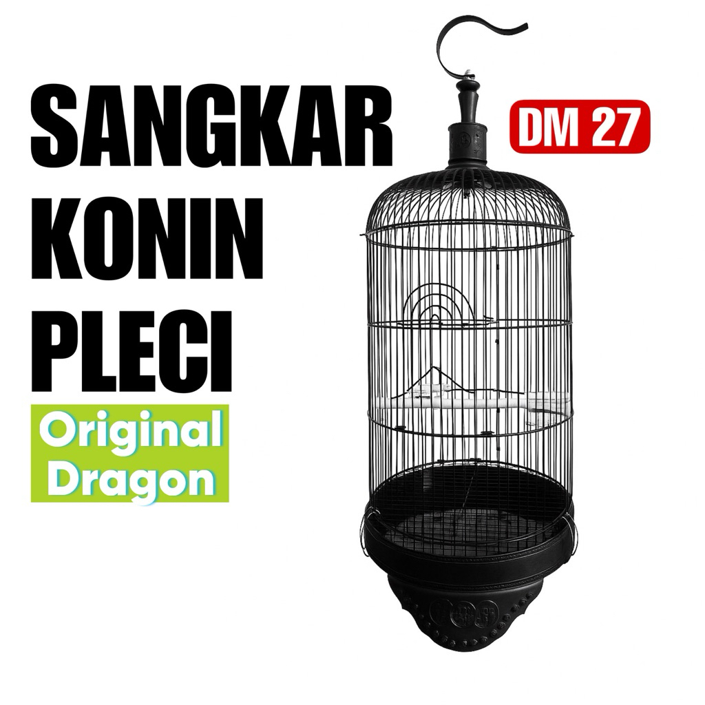 sangkar konin pleci original dragon besi tebal diameter 27