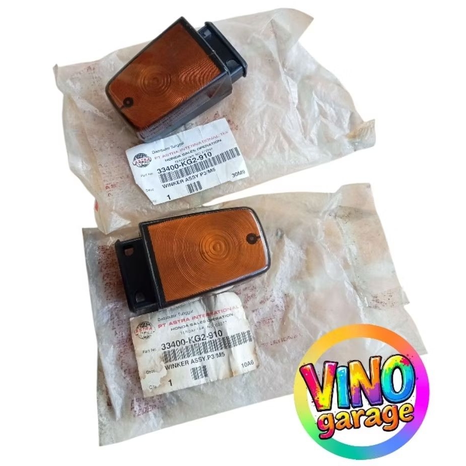 riting ritting lampu sein sen reting Honda GL pro max ORI original asli AHM 33400 kg2 910