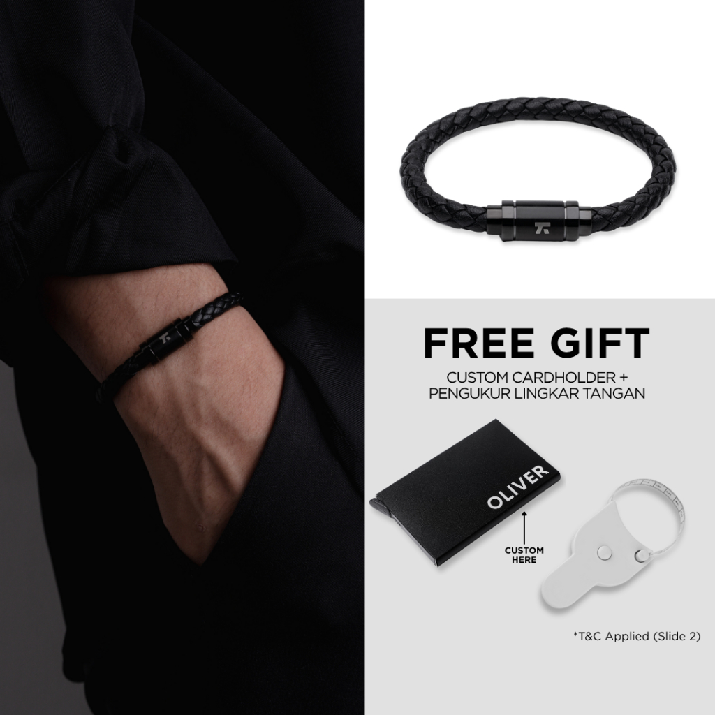 Kuze Original Gelang Kulit Asli Simple Minimalis - Lexington Bracelet