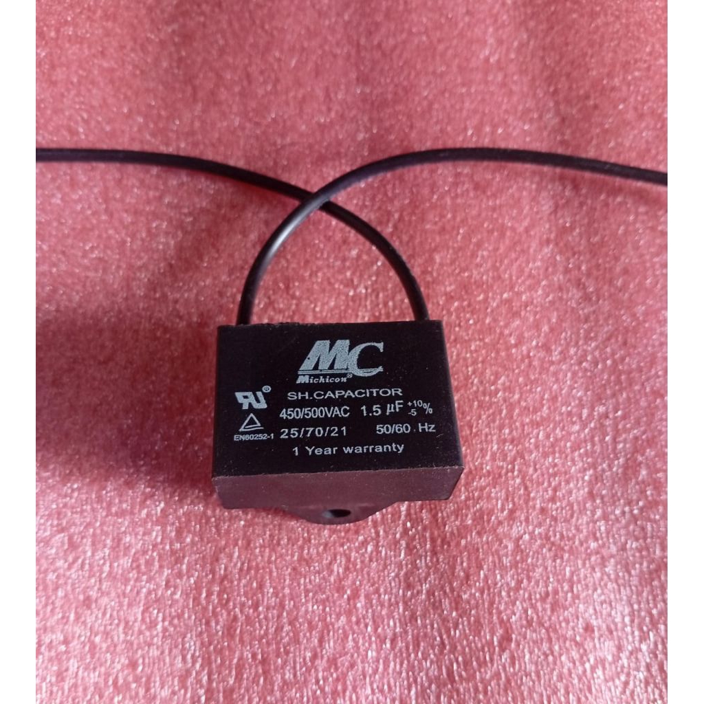 Kapasitor Kipas Angin 1,5Uf Kabel Mc