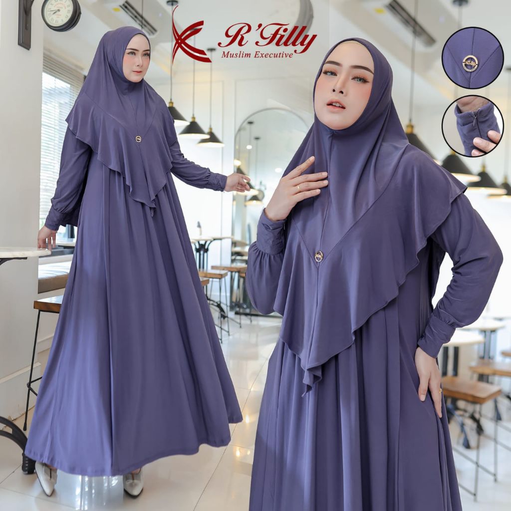 gamis Set wanita avocado premium import korea