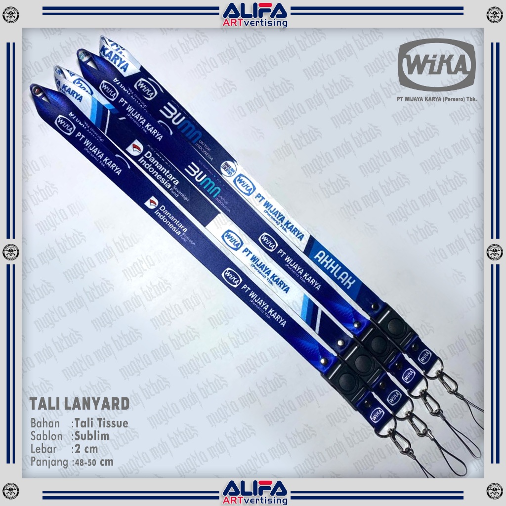 TALI LANYARD GANTUNGAN ID CARD/HP -  WIKA BUMN/DANANTARA