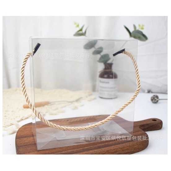 YTB 10pcs Box Mika Roll Cake KOTAK 14x14x7 / Kotak Mika Roll Cake / Box Mika Transparan / Kotak Mika