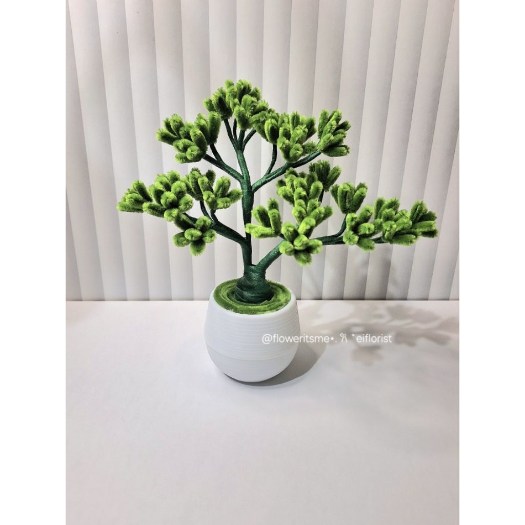 Pohon bonsai kawat bulu, dekorasi rumah dari kawat bulu (baca deskripsi)