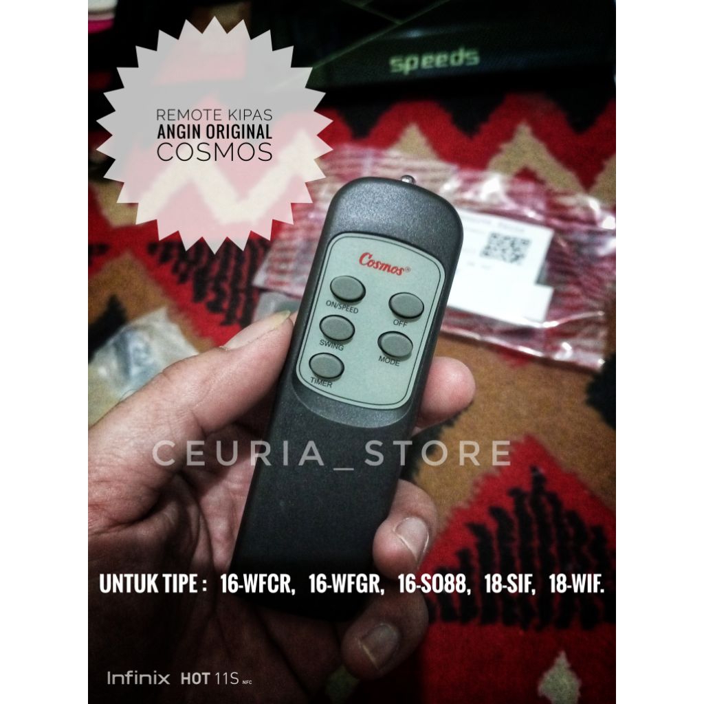 Remote semua kipas angin COSMOS