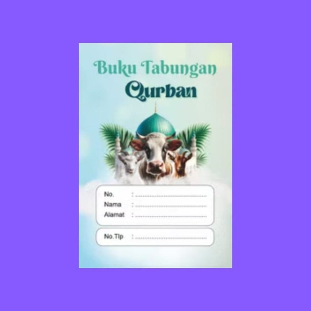 Tabungan qurban isi 20 halaman , Buku tabungan qurban