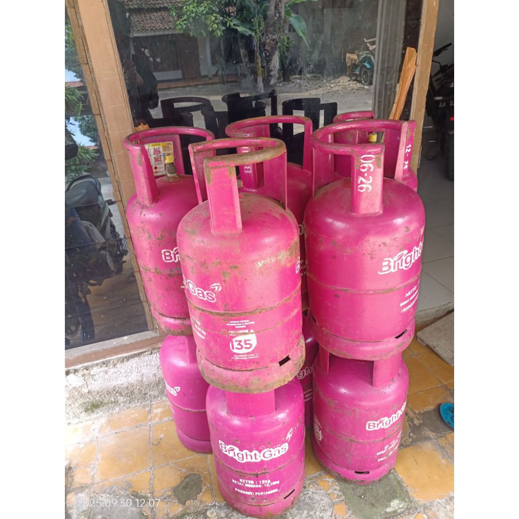 tabung gas pink 12kg kosong
