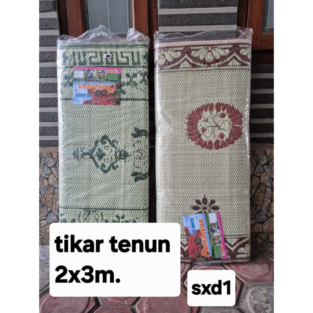 TIKAR LIPAT 2X3M+TIKAR TENUN PLASTIK FLAMBOYAN+TIKAR HAJATAN.