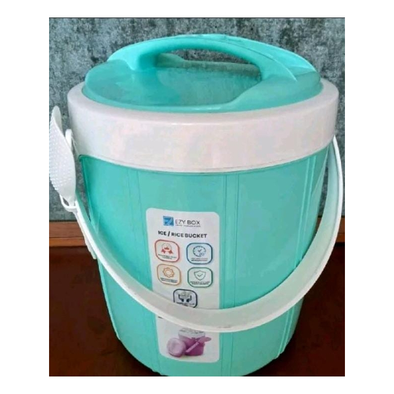 EZY ICE Rice Bucket Jumbo Termos Nasi tahan panas dan dingin Besar 10 Liter Kotak penyimpanan Makana