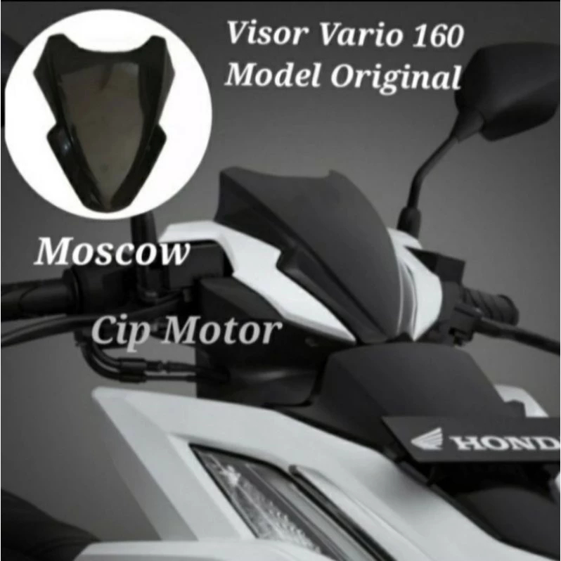 Visor Vario 160 ABS CBS Model Original Hitam