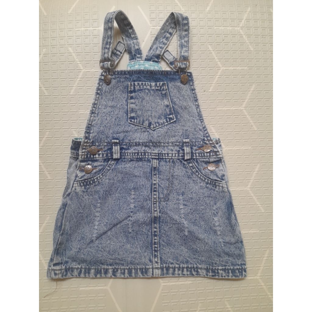 Preloved Overall Jeans Rok Anak Perempuan