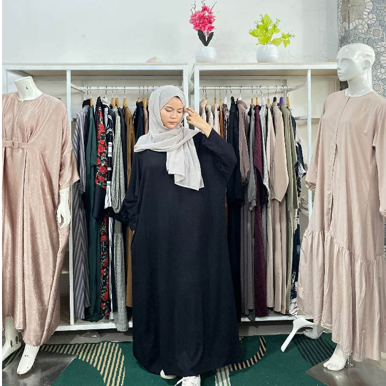 Kaftan Polos Premium Gamis By Bundaratu