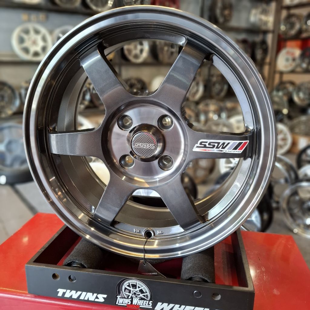 Velg Te37 By SSW Thailand 🇹🇭 R15 pcd 4x100 lebar 6,5 ET 40