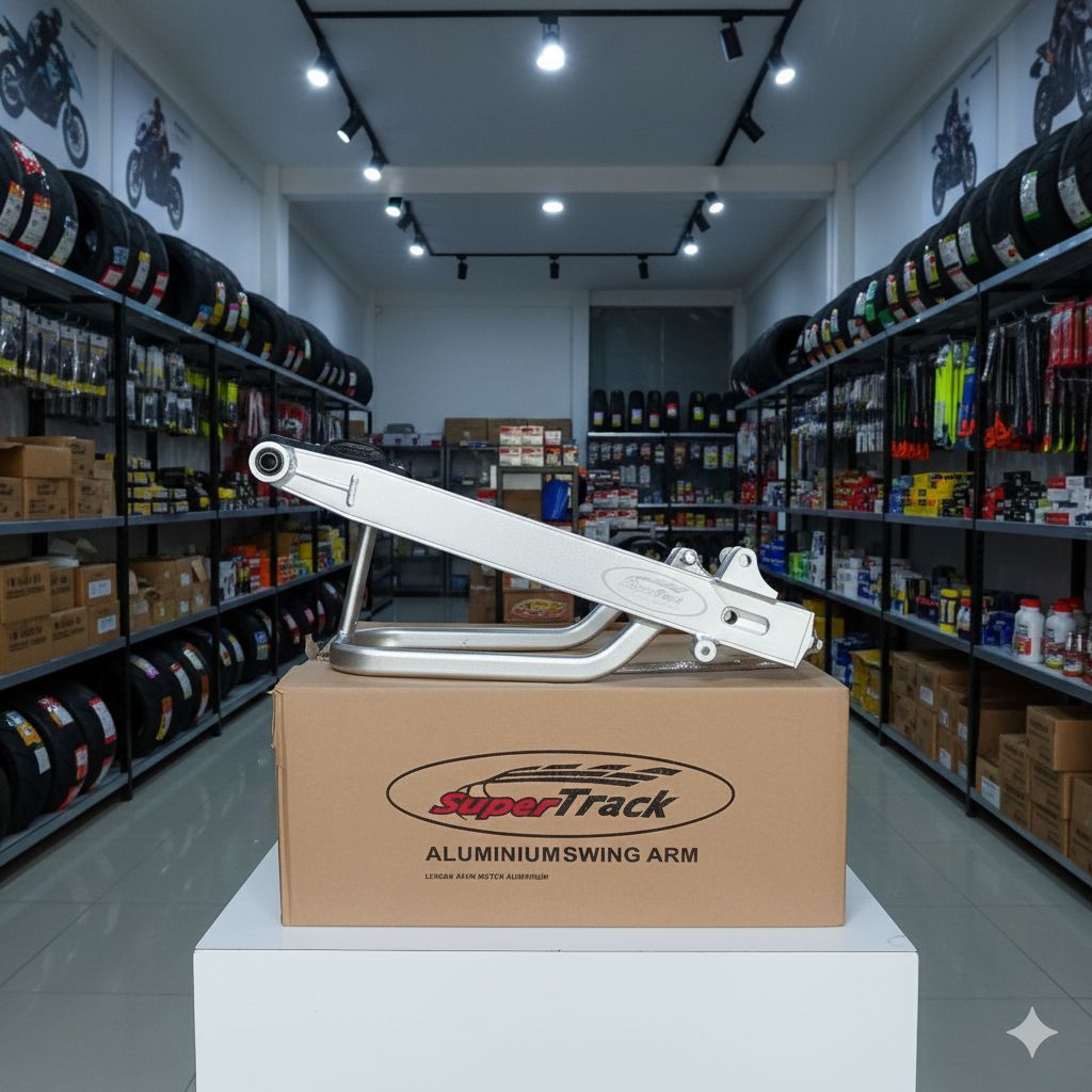 SWING ARM JUPITER Z/F1ZR VEGA SUPERTRACK JUP-Z (Silver) - Arm Balap Aluminium