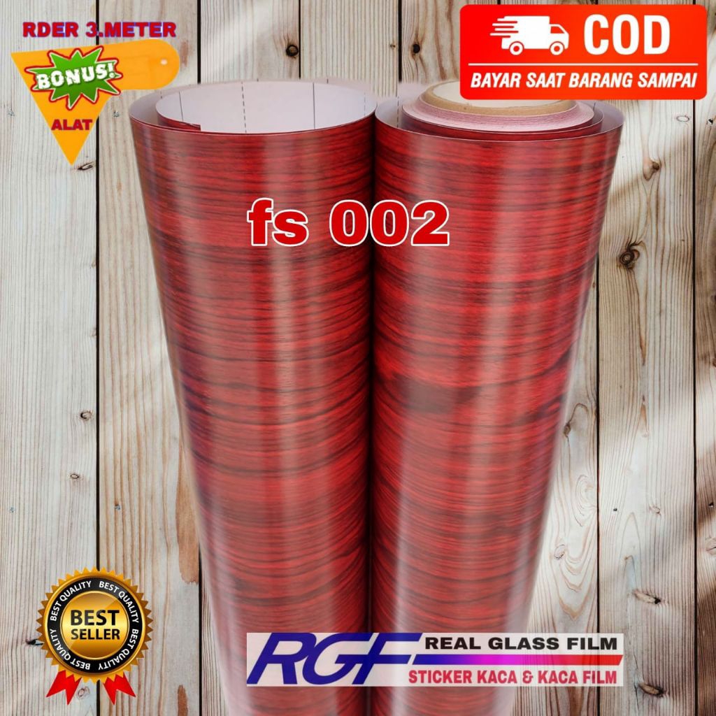 WALLPAPER STIKER MAROON MOTIF SERAT KAYU/HPL STIKER SERAT KAYU MAROON/WALLPAPER STIKER TEBAL/HPL STI