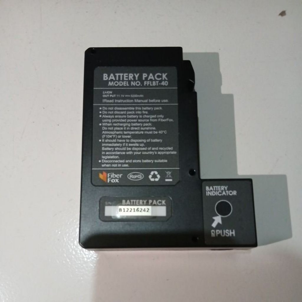 Baterai splicer FiberFox model FFLBT-40