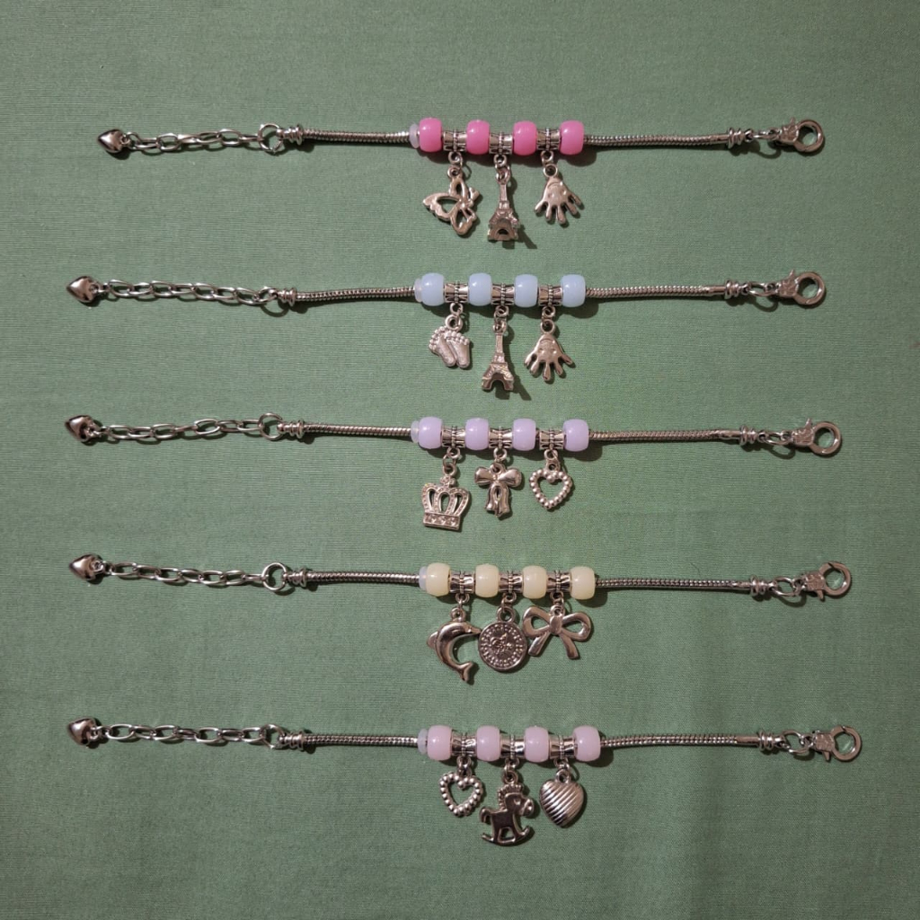 (Mini Charm) Titanium Pandora Bracelet / Gelang Pandora Titanium