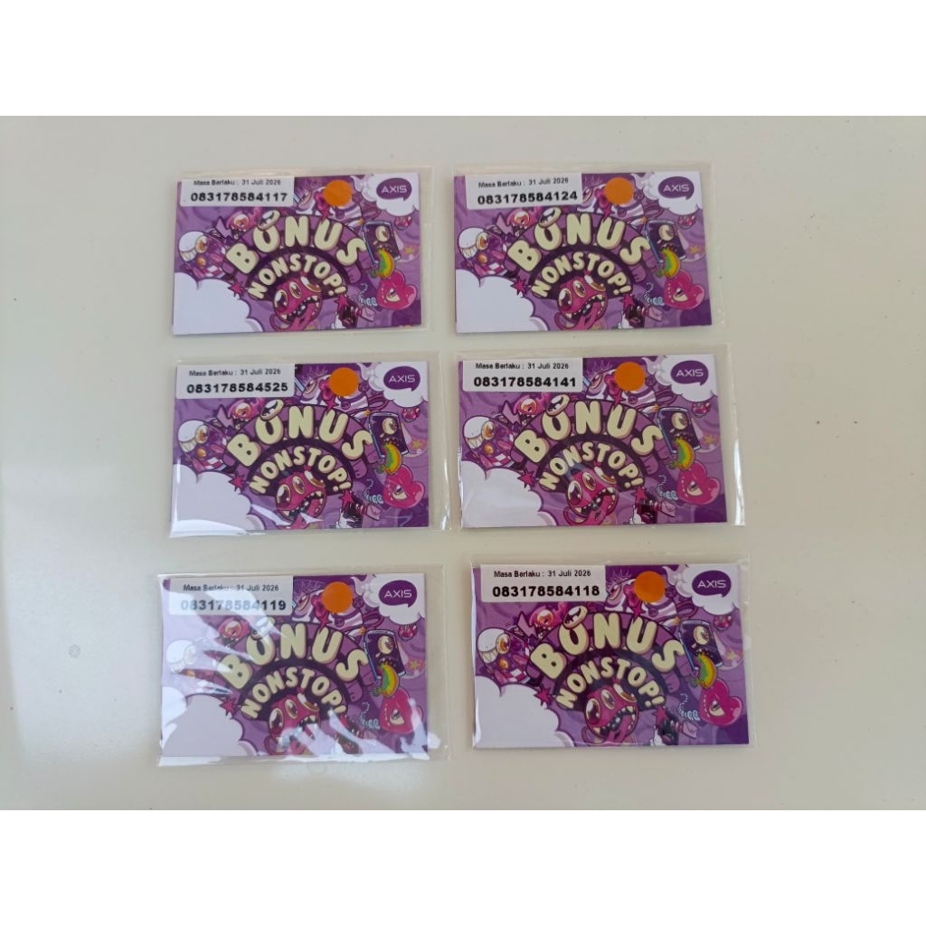 Kartu Perdana AXIS Tanpa Kuota Segel