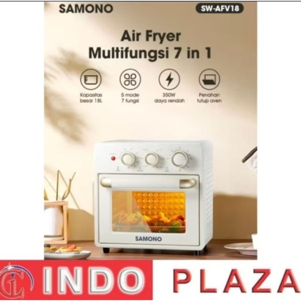SAMONO SW-AFV18 AIR FRYER OVEN 350W LOW WATT 18L BIG CAPACITY
