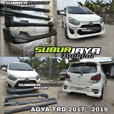 BODYKIT AGYA TRD 1.2 TAHUN 2017 - 2019 FULL SET BODYKIT TOYOTA AGYA TRD 2017 2018 2019
