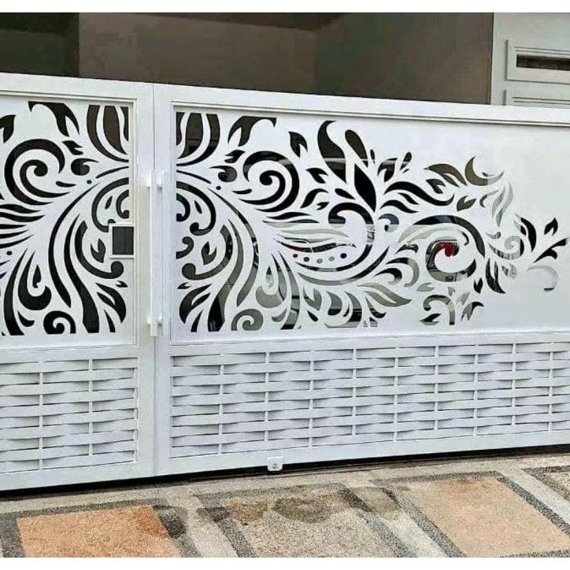Pagar Rumah Modern Cutting Laser CNC Custom Potong Plat Besi
