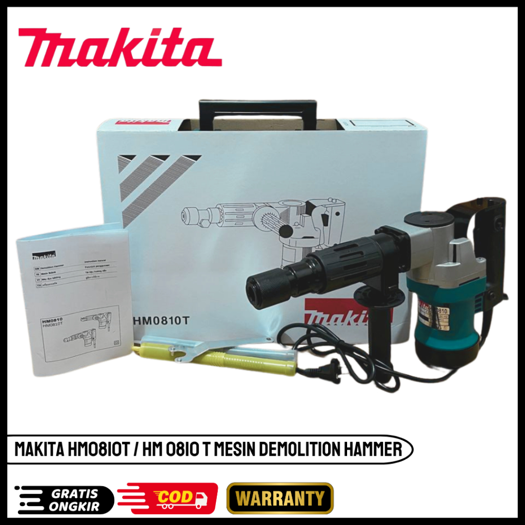 Makita Hm0810T / Hm 0810 T Mesin Demolition Hammer