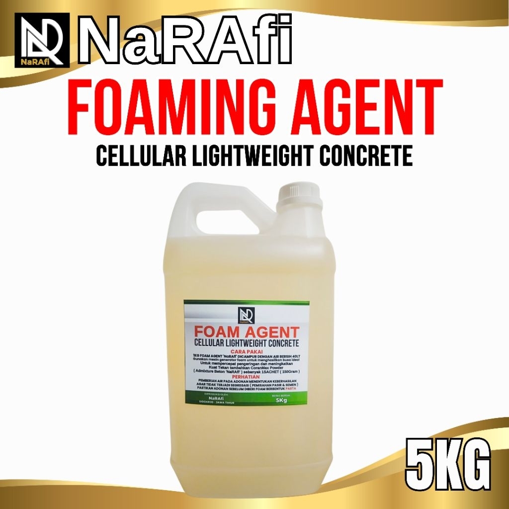 Foaming agent / Foam Agent NaRAfi / Bata ringan - 5 & 20Kg