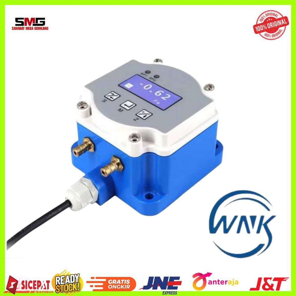 WNK Digital Air Differential Pressure Sensor Low Differential Pressure Transducer HVAC Pressure Diff